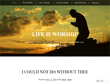 Tablet Screenshot of lifeisworship.com